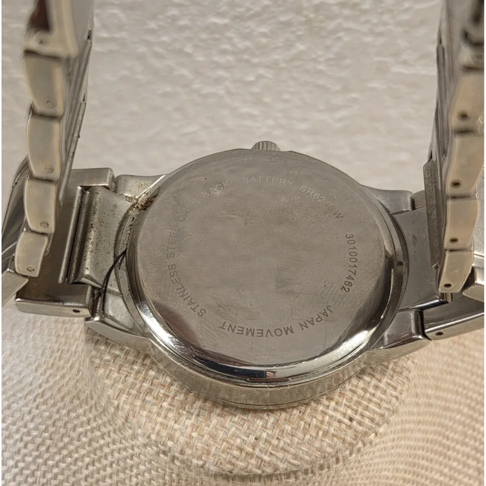 Zoo York Men's Watch‎ Silver Tone GOOD Conditior Fresh Battery 44 mm